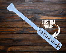 Load image into Gallery viewer, Crawfish Paddle, Personalized Boiling Paddle, Aluminum Boiling Paddle, Crawfish Paddle, Seafood Paddle, Boiling Stir
