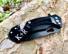 Load image into Gallery viewer, Tactical Knife, Personalized Tactical Knife, Custom Tactical Knife, Gift for Guys, Custom Fathers Day Gift, Personalized Fathers Day Gift
