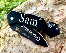 Load image into Gallery viewer, Tactical Knife, Personalized Tactical Knife, Custom Tactical Knife, Gift for Guys, Custom Fathers Day Gift, Personalized Fathers Day Gift
