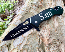 Load image into Gallery viewer, Tactical Knife, Personalized Tactical Knife, Custom Tactical Knife, Gift for Guys, Custom Fathers Day Gift, Personalized Fathers Day Gift
