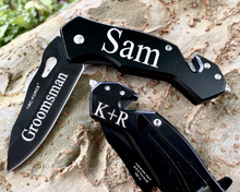 Load image into Gallery viewer, Tactical Knife, Personalized Tactical Knife, Custom Tactical Knife, Gift for Guys, Custom Fathers Day Gift, Personalized Fathers Day Gift
