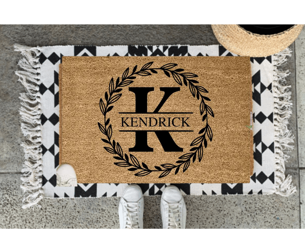 Personalized Custom Last Name Doormat Personalized Welcome 