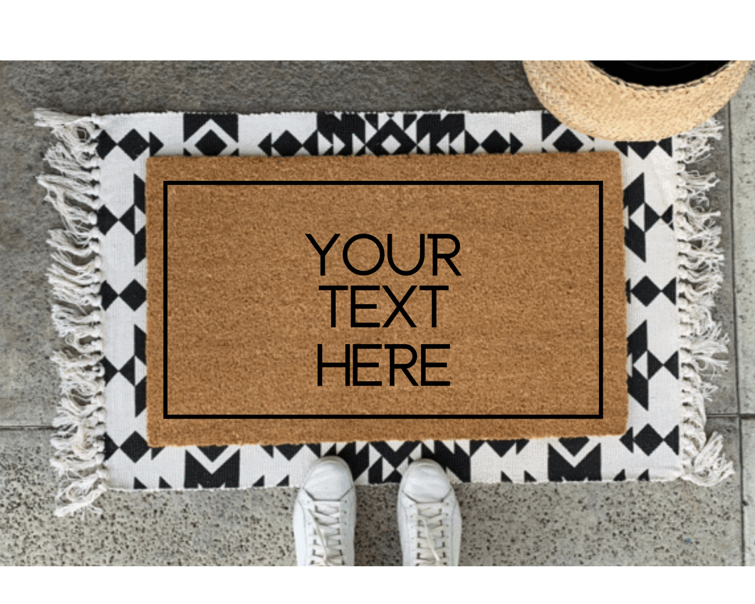 Custom doormat, your custom text door mat, Personalized Doormat, custom text doormat, personalized doormat, house gift, closing gift, mom